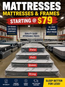 🔥 MATTRESS WAREHOUSE SALE – STARTING @ ONLY $79! 🔥