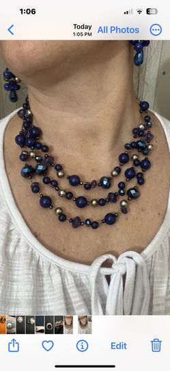Necklace plus earrings