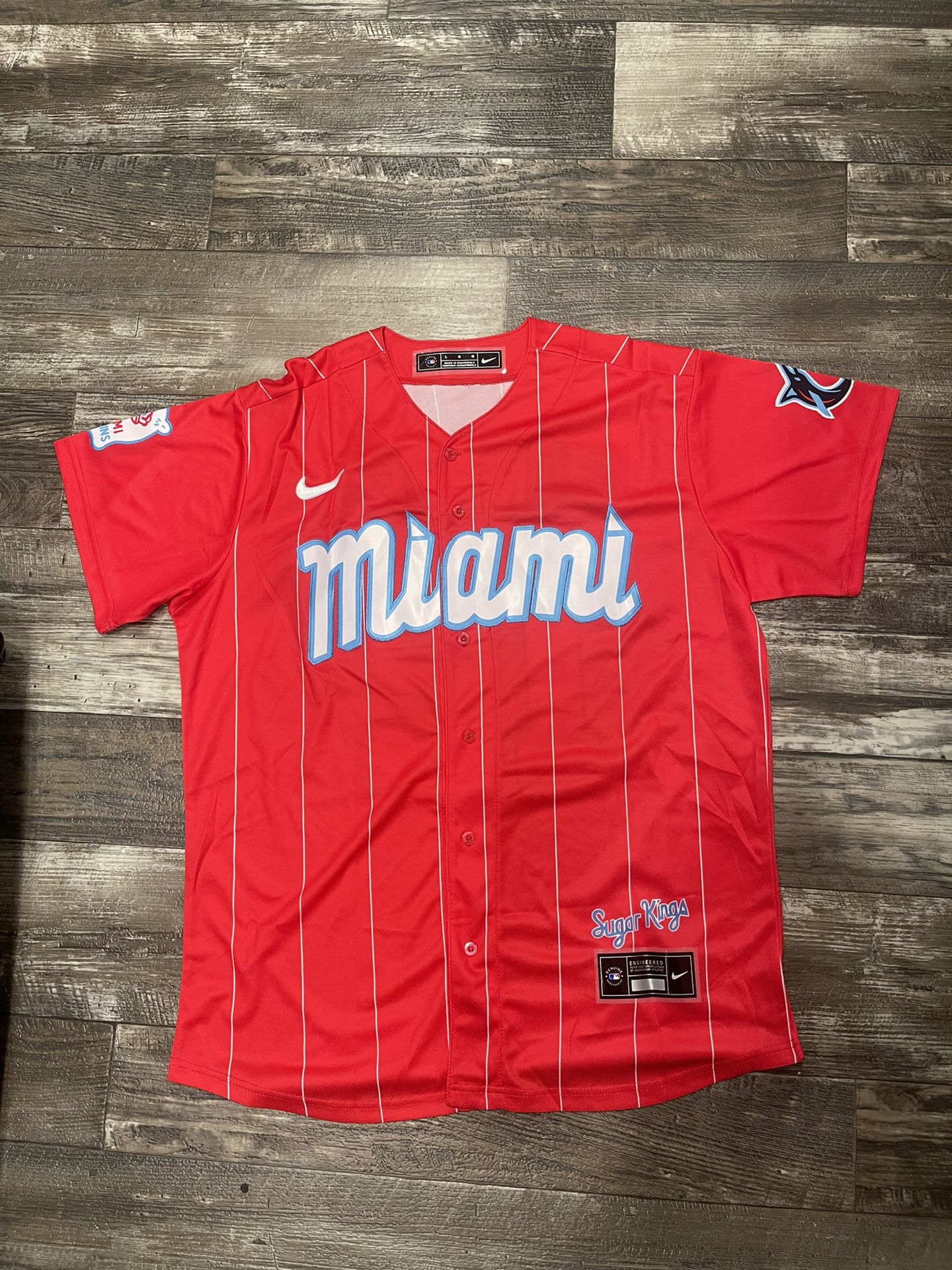 Jesús Sánchez (all Sizes) Miami Marlins Red Altérnate Jersey Baseball 