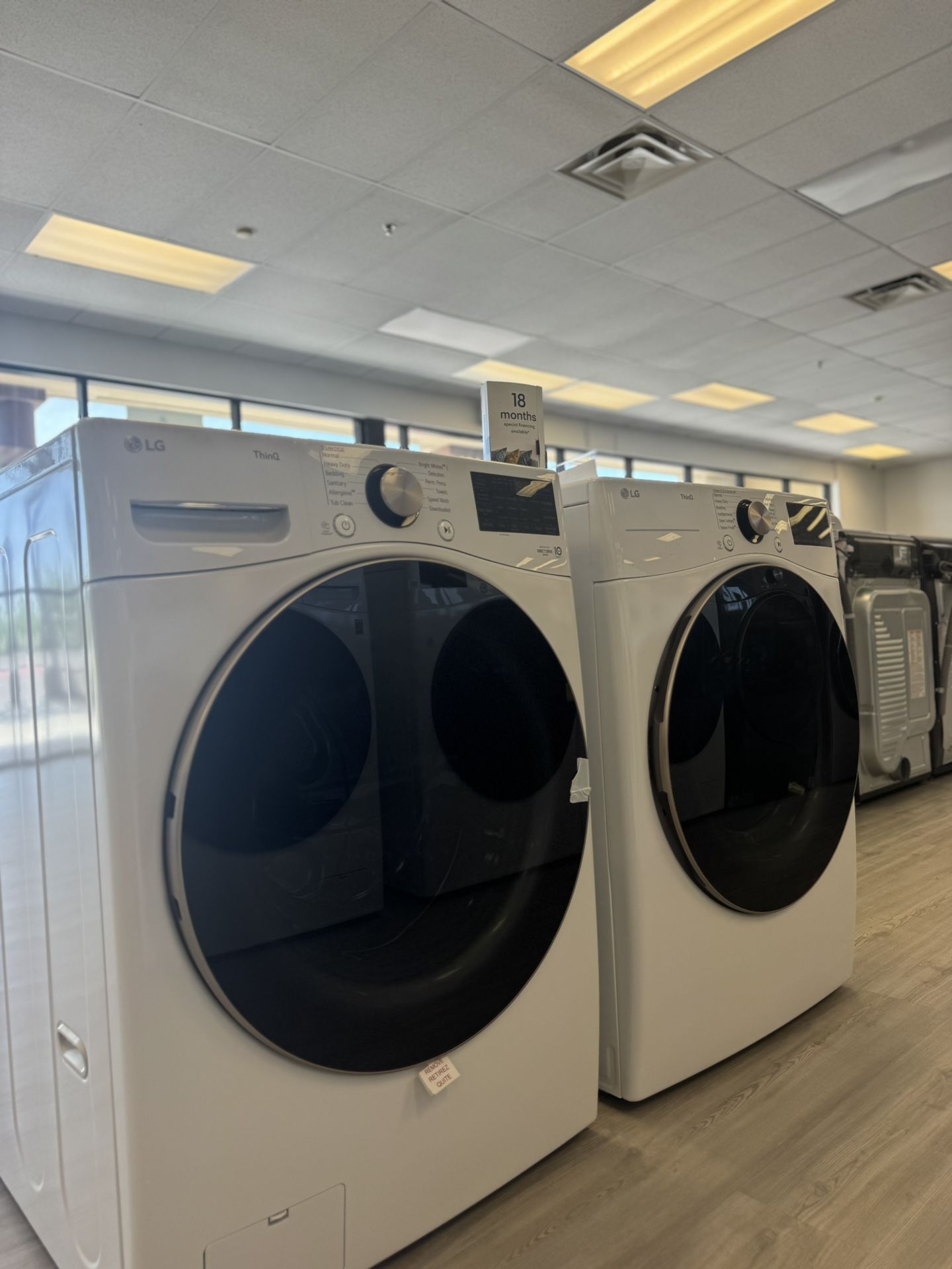 LG Front More Washer And Front Load Gas Dryer Laundry Pair In White