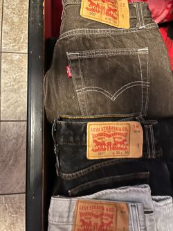 Three pairs of 501s