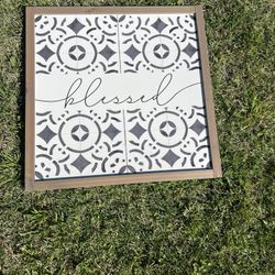 Wall Decor. Blessed Home Sign. 