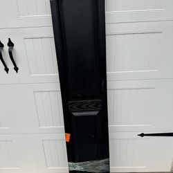 New Raised Panel Black Shutters One Pair 15” x 75”. Has Some Scratches. You Pickup