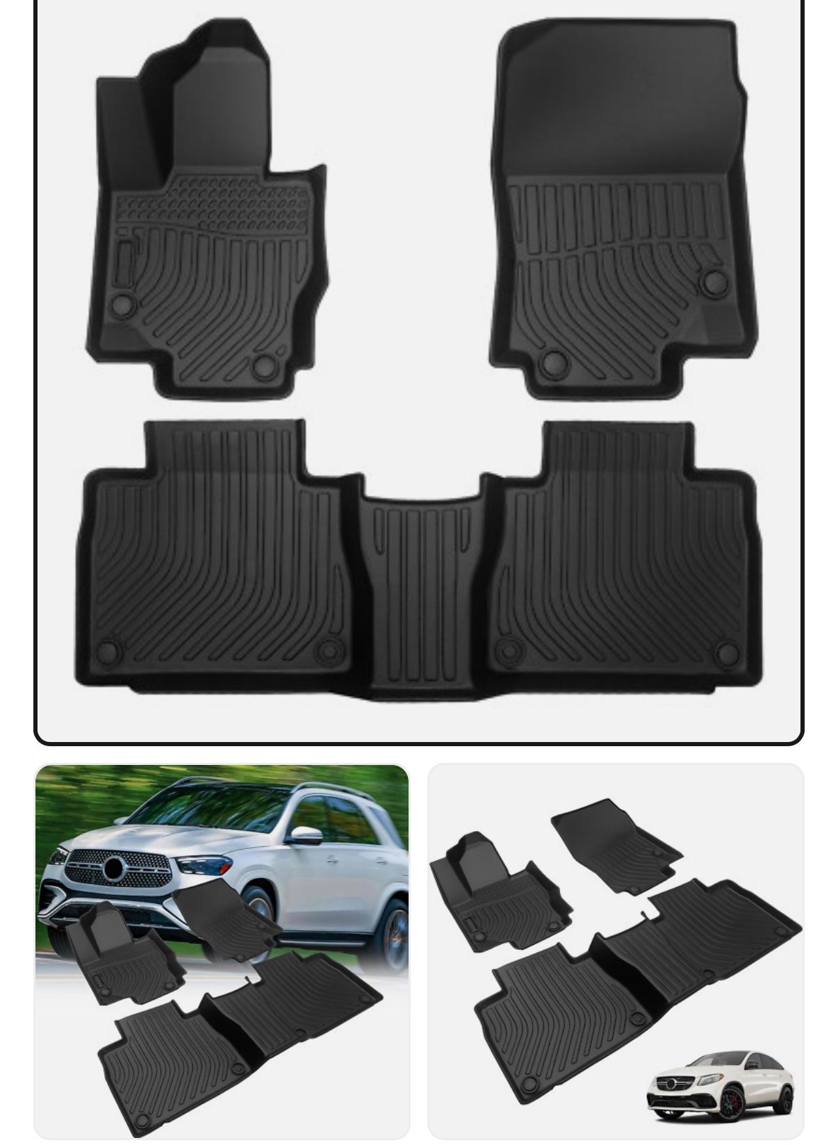 All Weather Floor Mats for 2020-2024 Mercedes Benz