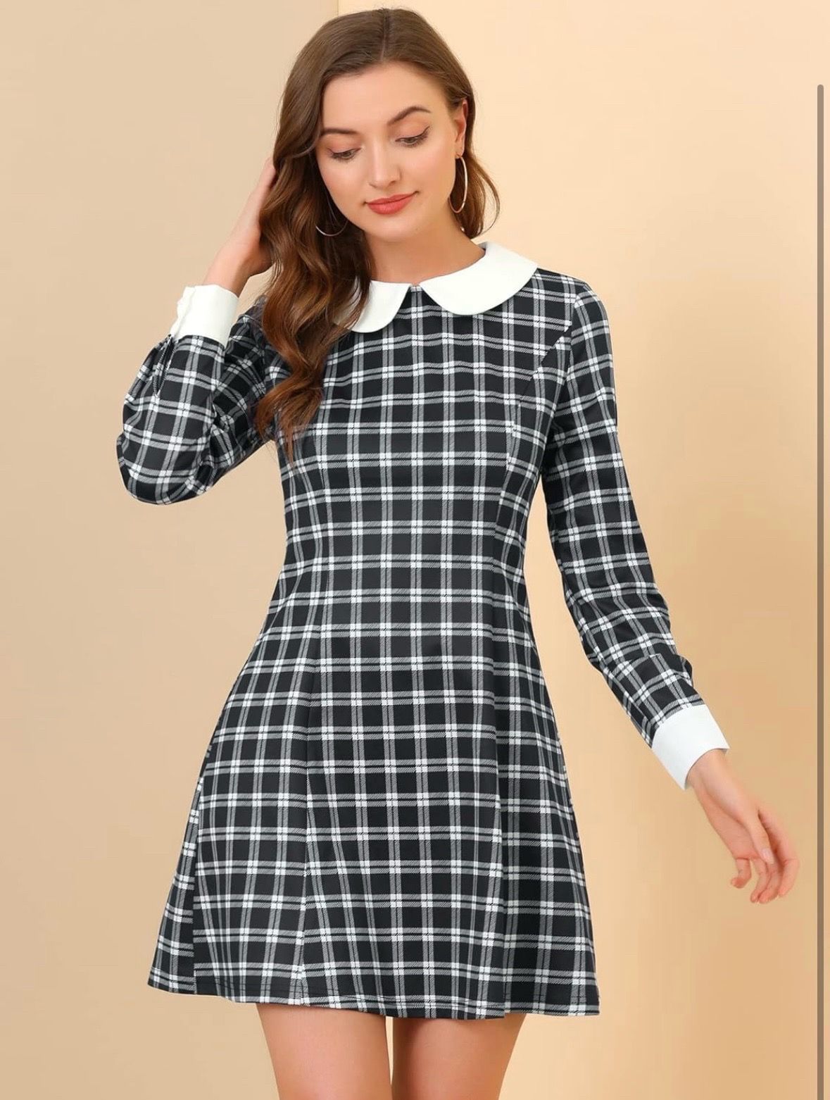 Mini Plaid Tartan Dress