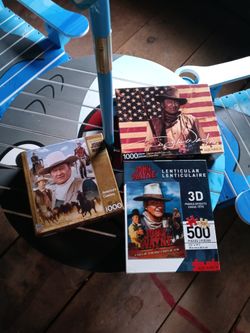 3 John Wayne Jigsaw Puzzles