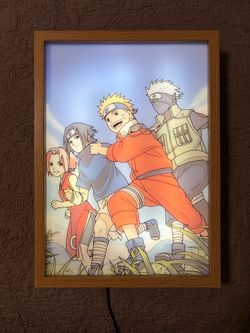 Naruto LED Light-Up Frame & Anime Collectibles Bundle