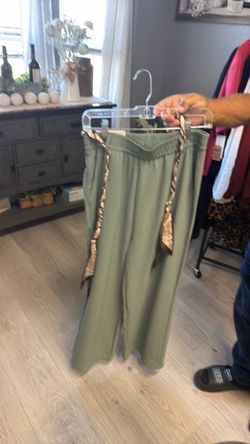 Sage green pants