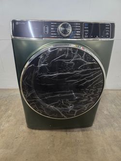 GE Profile Electric Dryer 7.8 cu. ft. Front Control Steam Sanitize Jade Green