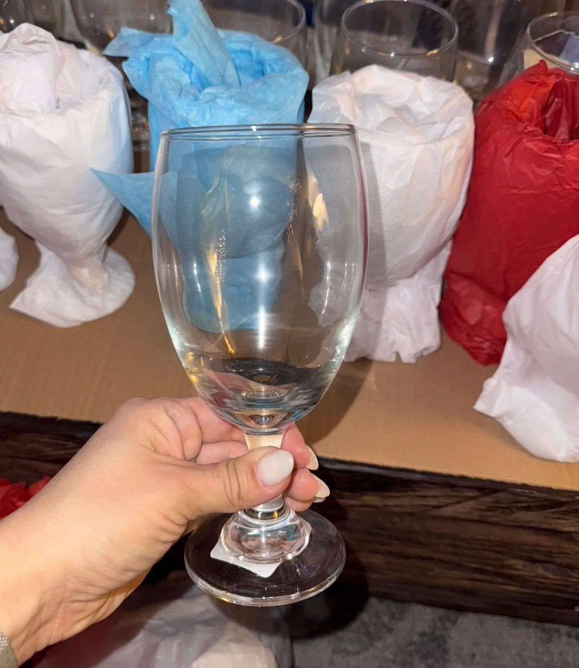 Glass Water Cups Goblets Total Of 91 Wedding, Event, Dinner Party, Decor