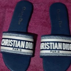 Brand New Christian Dior Fabric Sandals Size 8.5 W $160