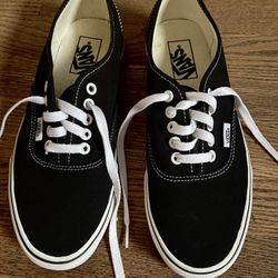 Authentic Black and White Vans