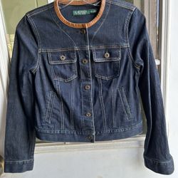 Lauren By Ralph Lauren Denim Jacket WOMENS size Small Petite 
