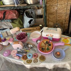 Kids kitchen food toys playground