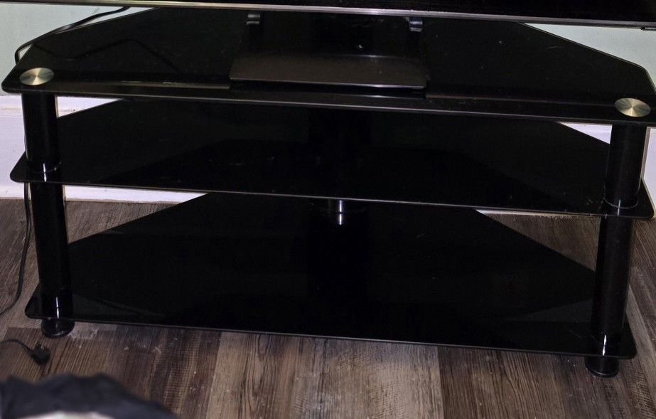 3-in-1 TV Stand for Flat TVs up to 65 inch, Black