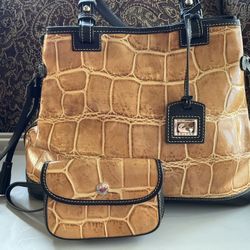 Dooney & Bourke Double Strap Tassel Bag Yellow 