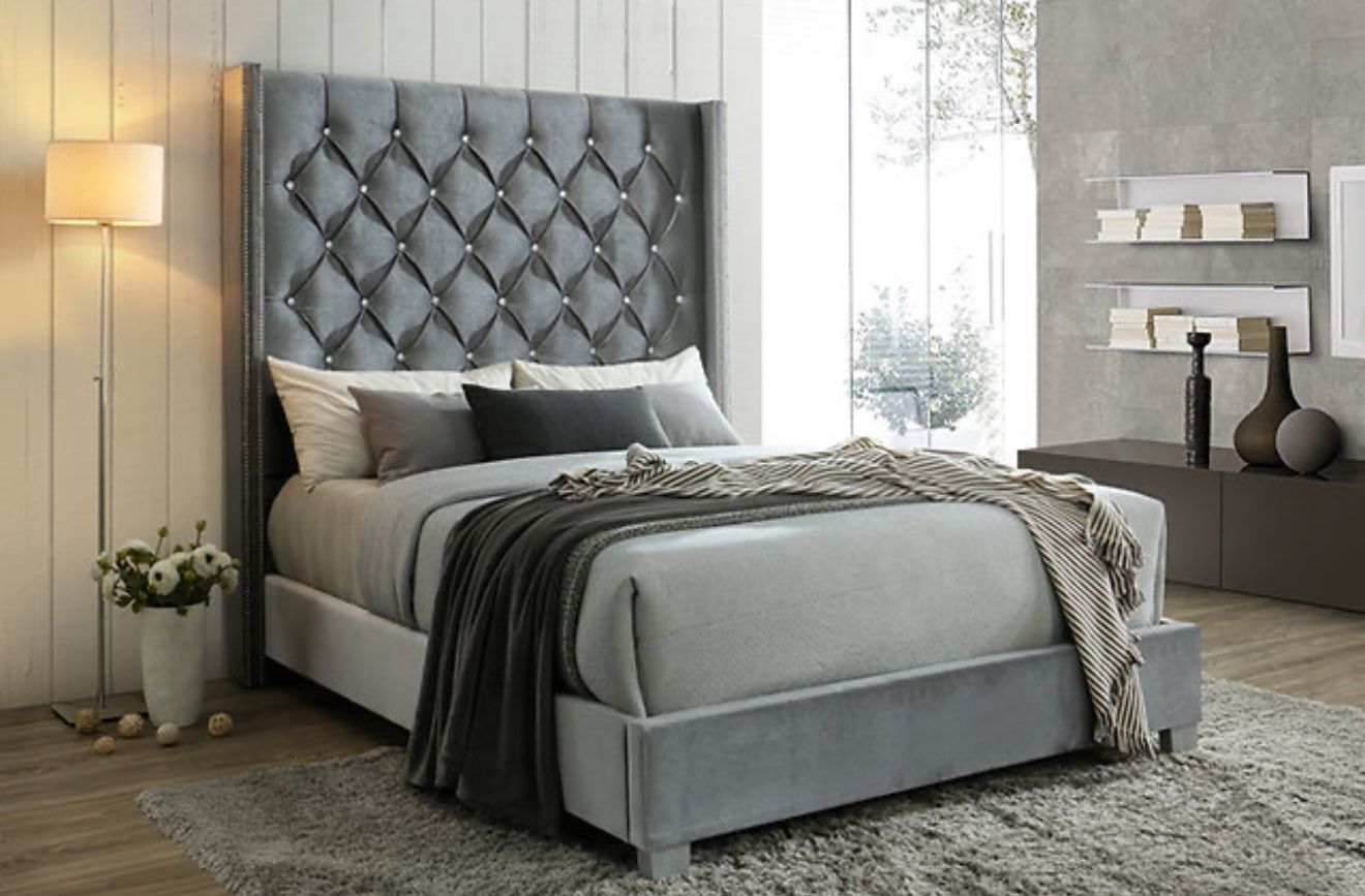 New King Size 6ft Tall Bed Frame Mattress Not Included