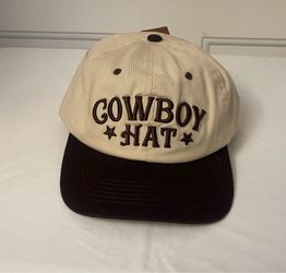 Brand new beige & brown “Cowboy Hat”