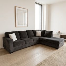 Dark Gray Ashley Sectional w/ Chaise – Clean & Modern