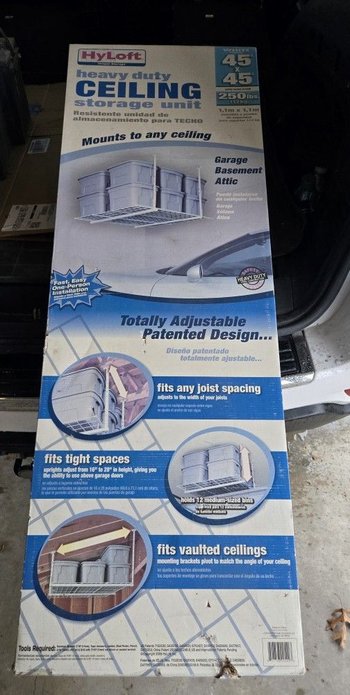 HyLoft Heavy-Duty Ceiling Storage Unit β 45"x45"