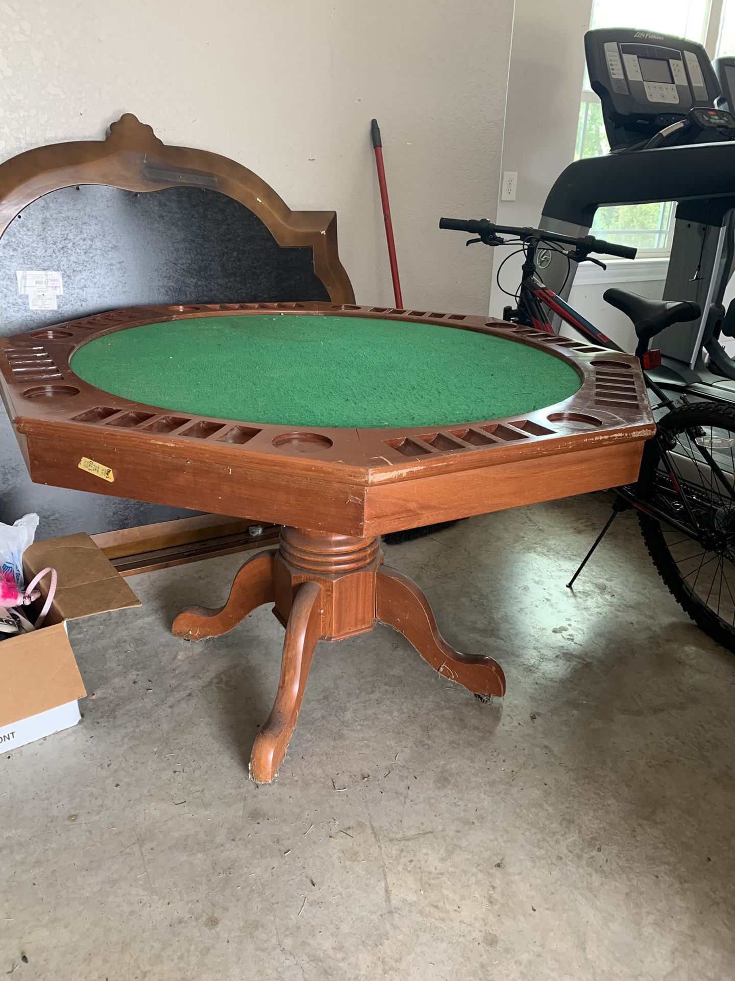 Poker table with cover