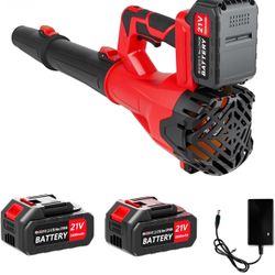 Leaf Blower 6-Speed Modes 21V,200MPH High-Velocity Battery Leaf Blower,Lightweight Design for Dry/Wet Leaves,Lawn Debris,Garage and Driveway 