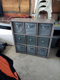 Dresser with cubby holes