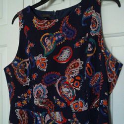 New Paisley Print Dress size 14

