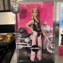Barbie Harley-Davidson American Favorites Pink Label Doll 50th Anniversary NIB