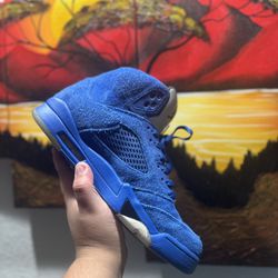 Jordan 5 Blue Suede  Size 8.5 