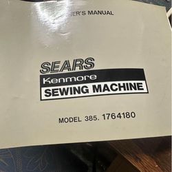 Kenmore Sewing Machine W/ Fold Down Desk