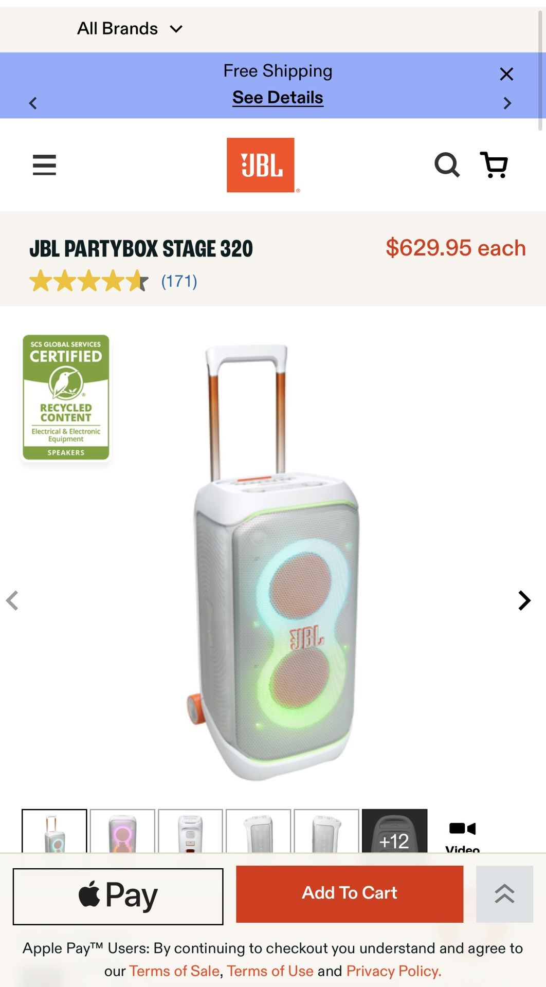 JBL PartyBox Stage 320