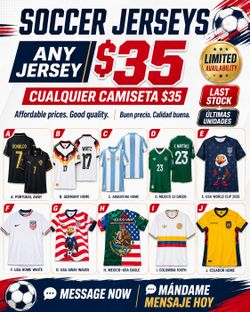 Soccer Jersey Playera World cup