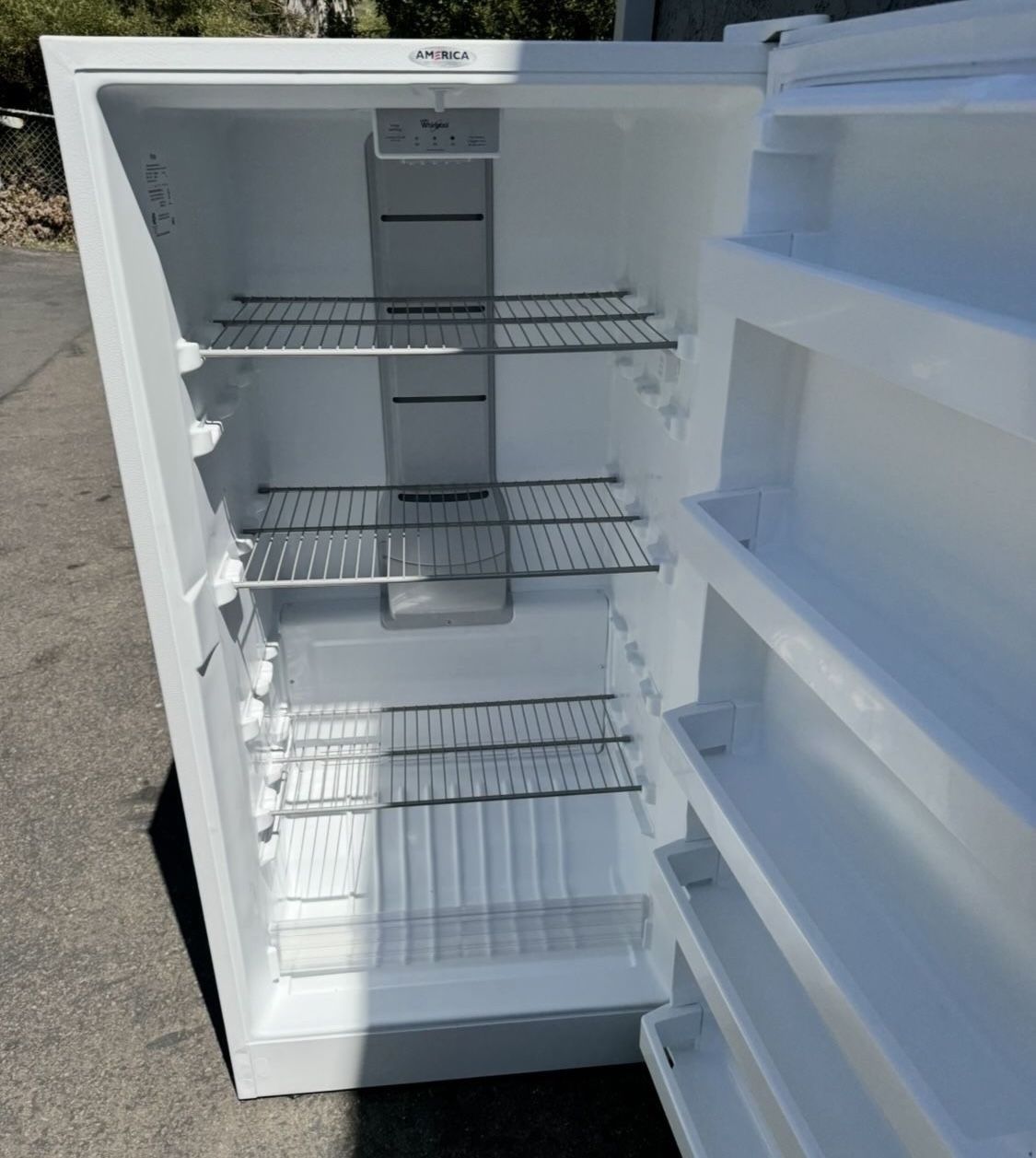 Frost Free Whirlpool 16 Cubic Upright Freezer Free Local Delivery/30 Day Warranty