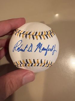 Commissioner Rob Manfred autographed 2016 All-Star game logo baseball
