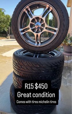 R15 4 virlos llantas buenas  320
