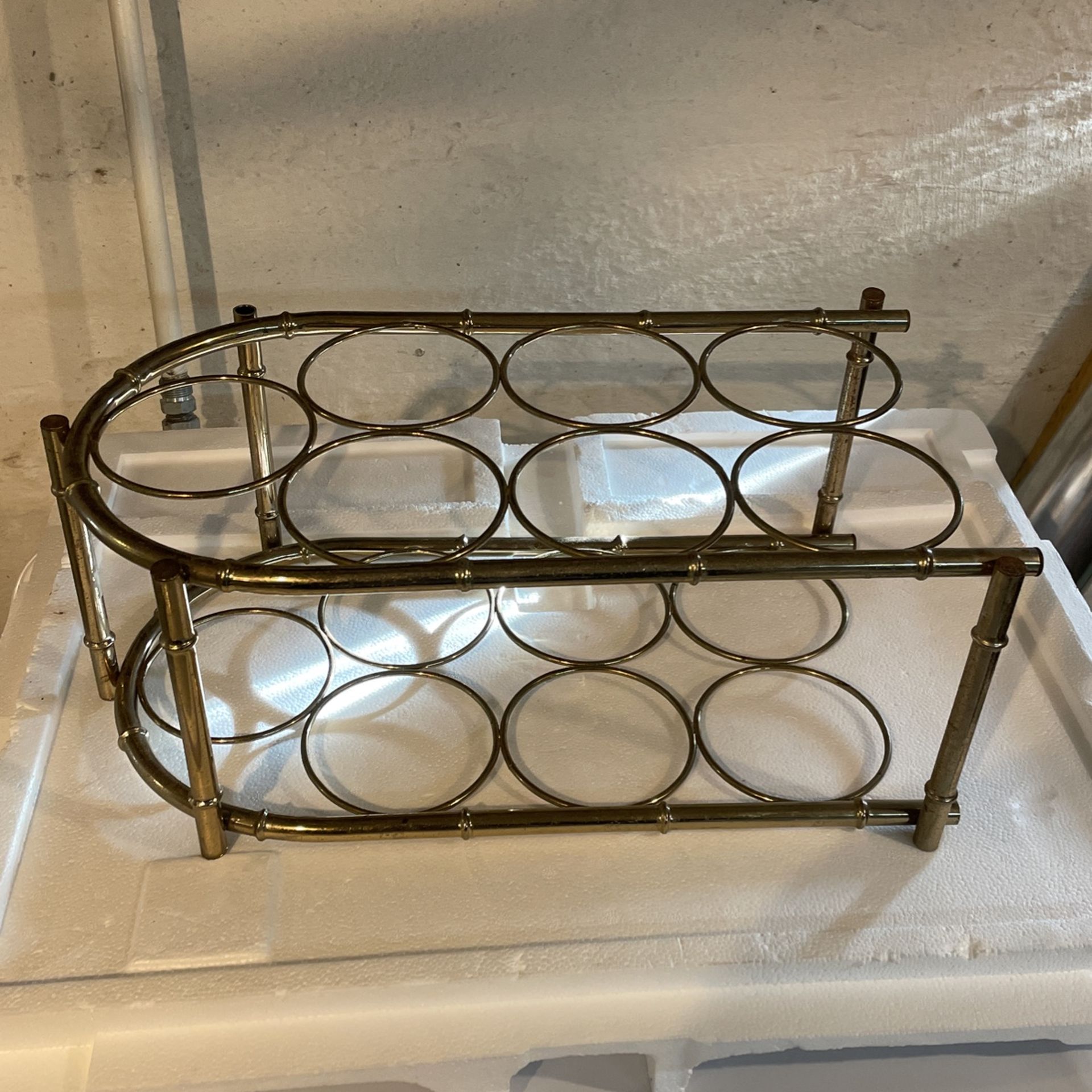 Brass wine Rack