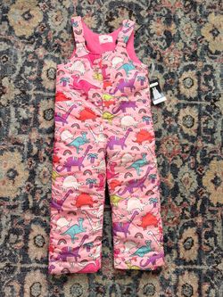 The Children's Place Girls Dinosaur Snow Bib Pants