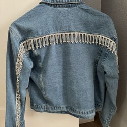 Rhinestone Denim Jacket 