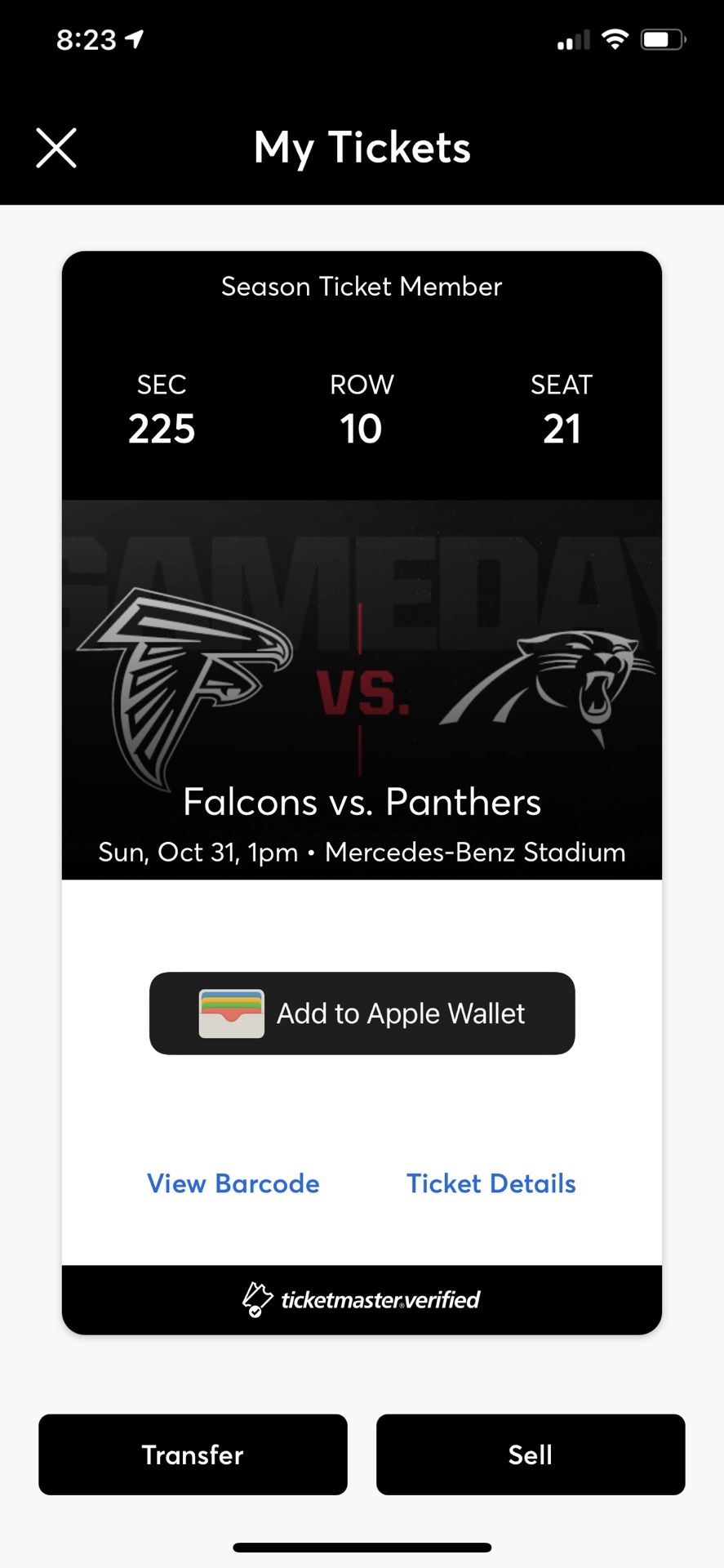 Falcons Tickets For Sale!!