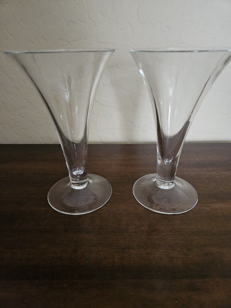 2 Glasses Not Necessarily As A Glass, Heavy, New, Giftable, Good For Display Or Deco 8x5 $10.00