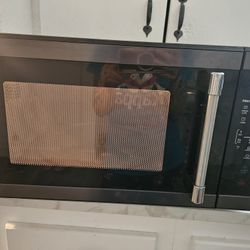 Black Stainless Steel Microwave 