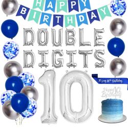 Double DIGITS 10TH birthday Party Decor