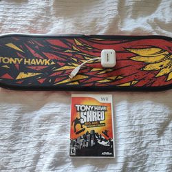 Nintendo Wii Tony Hawk Game And Board 