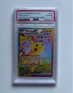 Pikachu ex Special Illustration Rare PSA 10