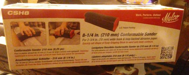 Malco CSH8 conformable sander...brand new