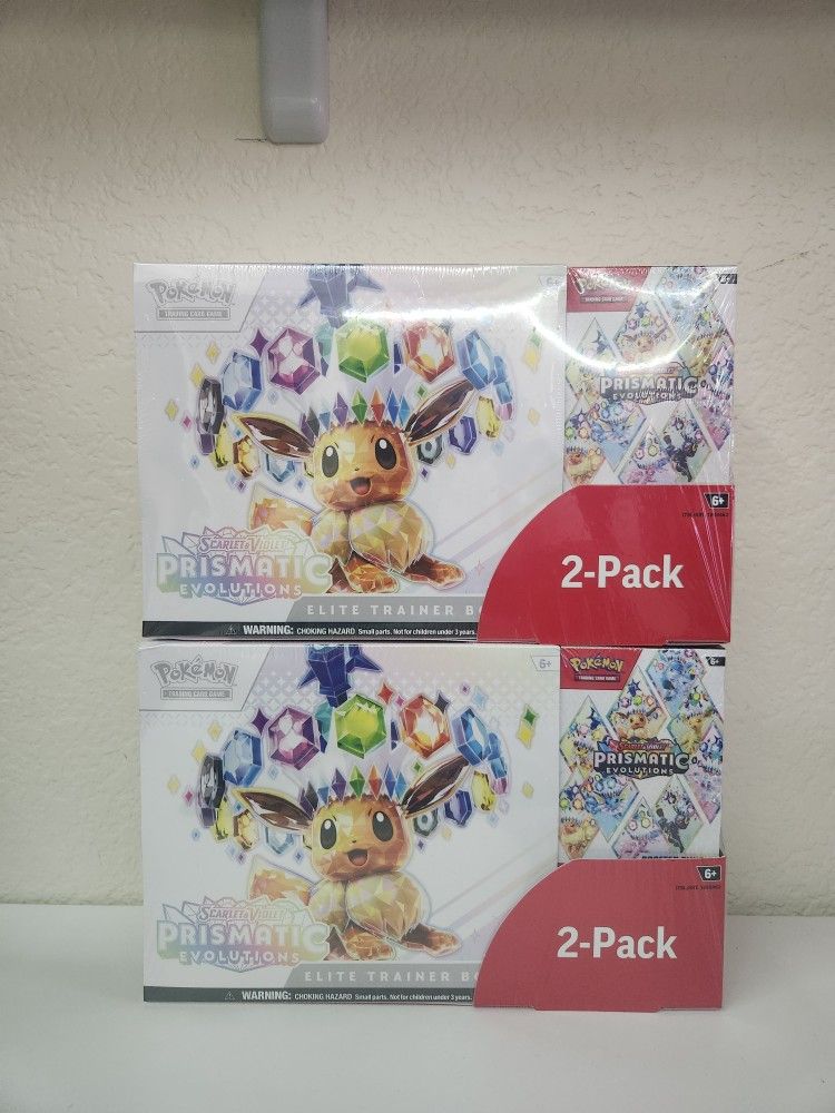 Costco Pokemon Prismatic Evolutions 2-Pack Trainer Box and Booster Bundle