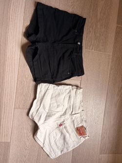 Two Pairs of Women's Denim Shorts.