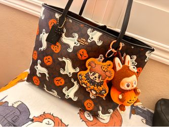 NWT Coach City Tote Bag Pumpkin Halloween