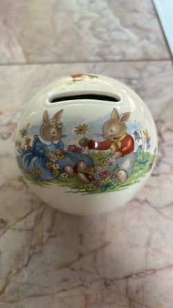1936 Antique BunnyKins Piggy Bank